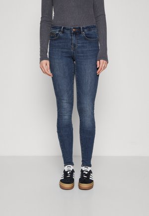 ONLY Tall ONLANNE K MID WAIST COATED - Jeans Skinny Fit - black - Zalando.de