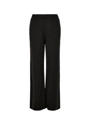 Urban Classics LADIES MODAL WIDE LEG PANTS - Püksid - black