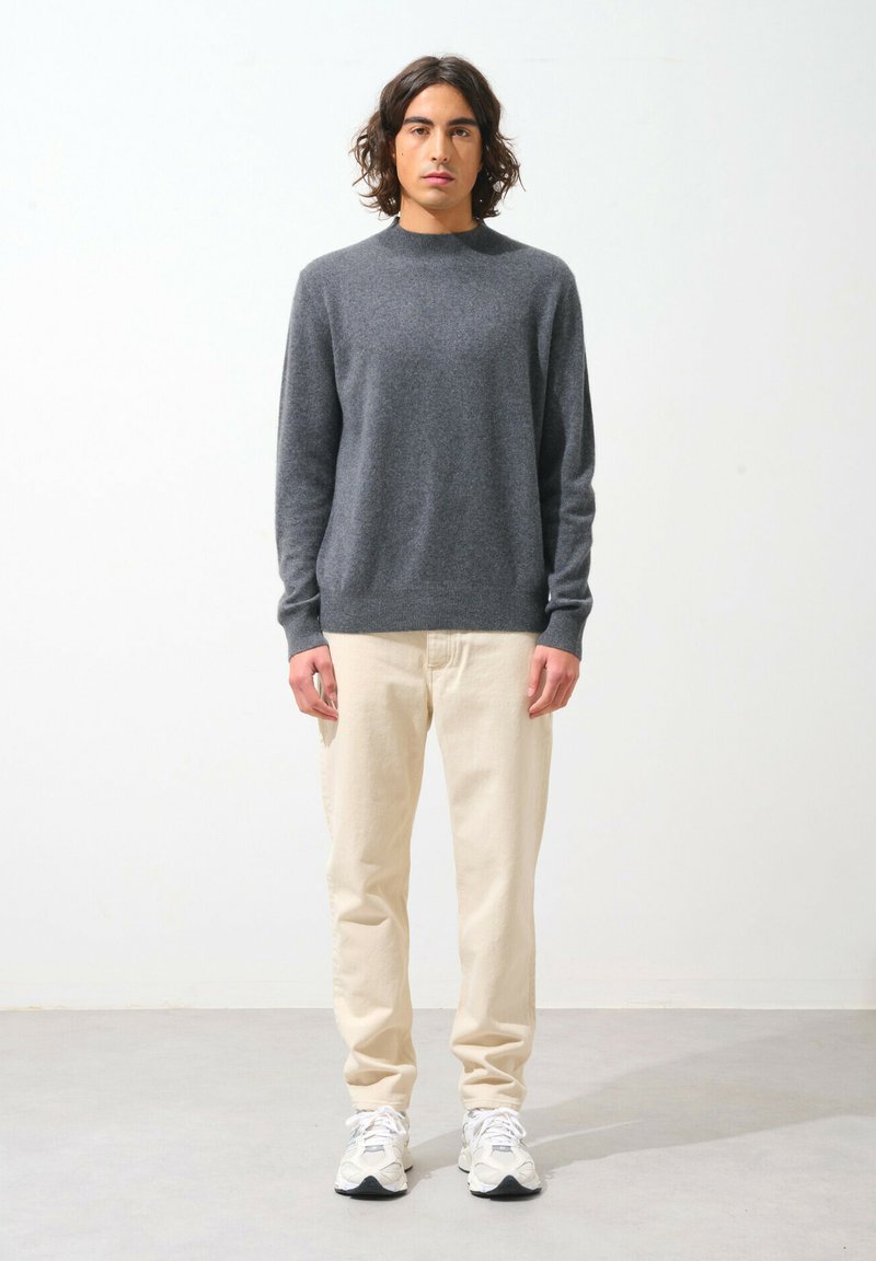 Authentic Cashmere COL ROND - Trui - mottled anthracite