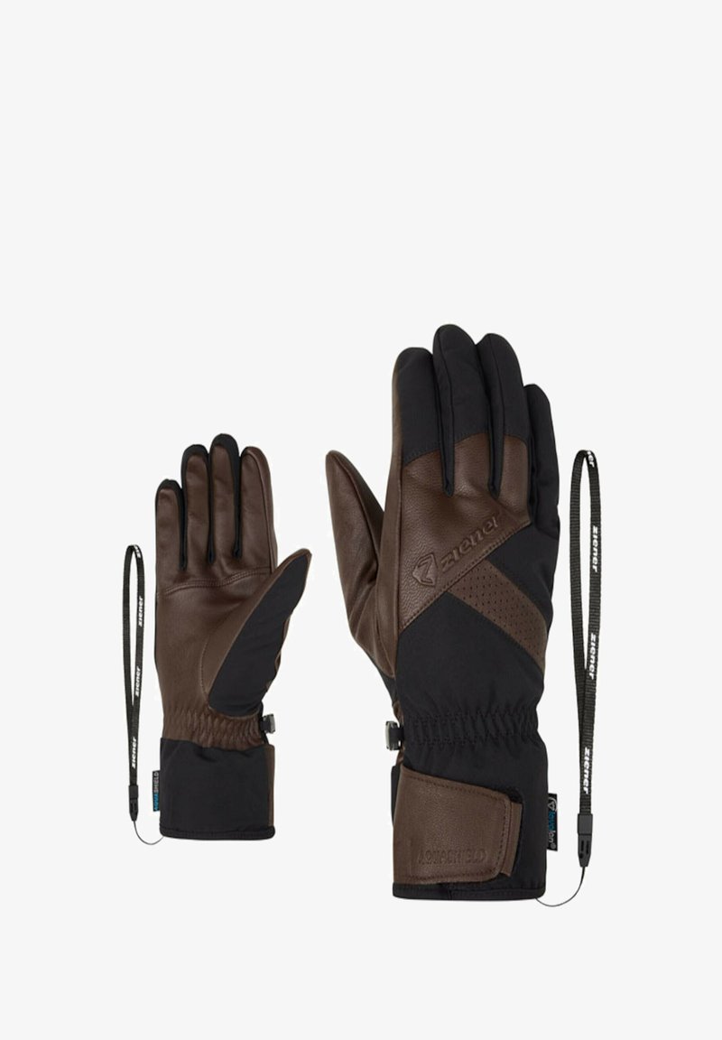 Ziener SKI GETTER AS - Gloves - braun
