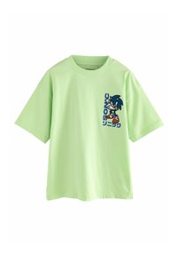 Next - LICENSED SONIC REGULAR FIT - Print T-shirt - lime green Thumbnail Image 1