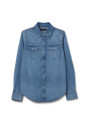 PIOMBO WESTERN - Blusa - light wash