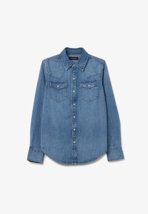 PIOMBO WESTERN - Camicia - light wash