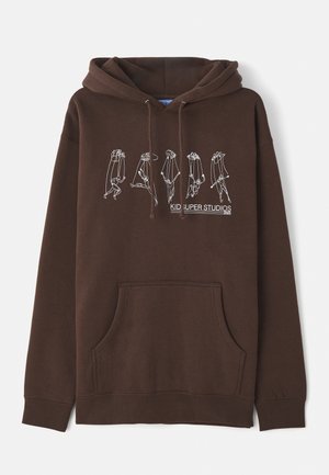 STRING PUPPET HOODIE - Jersey con capucha - brown