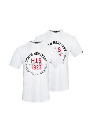 2-PACK HERITAGE BIG LOGO - Camiseta estampada - white