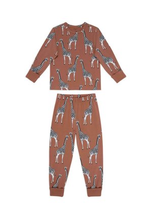 GIRAFFE PRINT SET - Nattøj sæt - brown