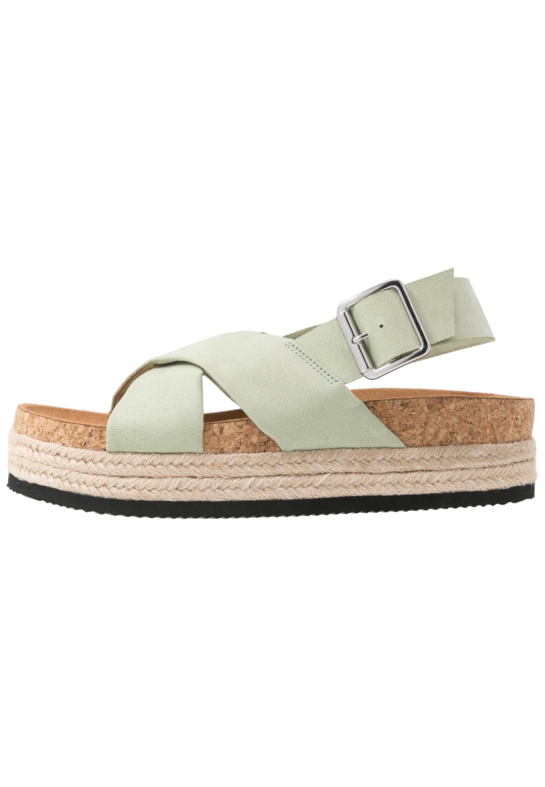 JANNIKE Platåsandaletter sage JANNIKE Platåsandaletter sage