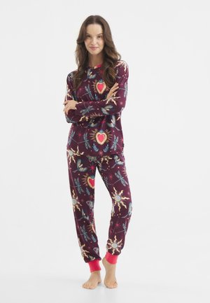 ENCHANTED GLADE PRINT SET - Pyjama - bordeaux