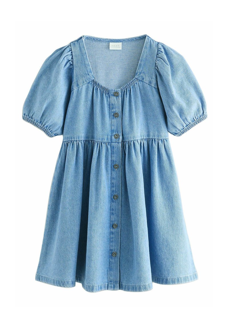 Next REGULAR FIT PUFF SLEEVE - Spijkerjurk - denim