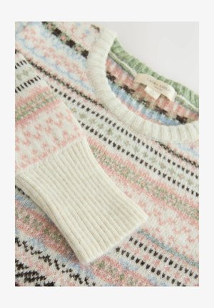 Laura Ashley, REGULAR FIT - CREW - Jumper - cream blue