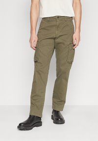 GAP - PANT STRAIGHT - Cargobukser - black moss Miniaturebillede 1