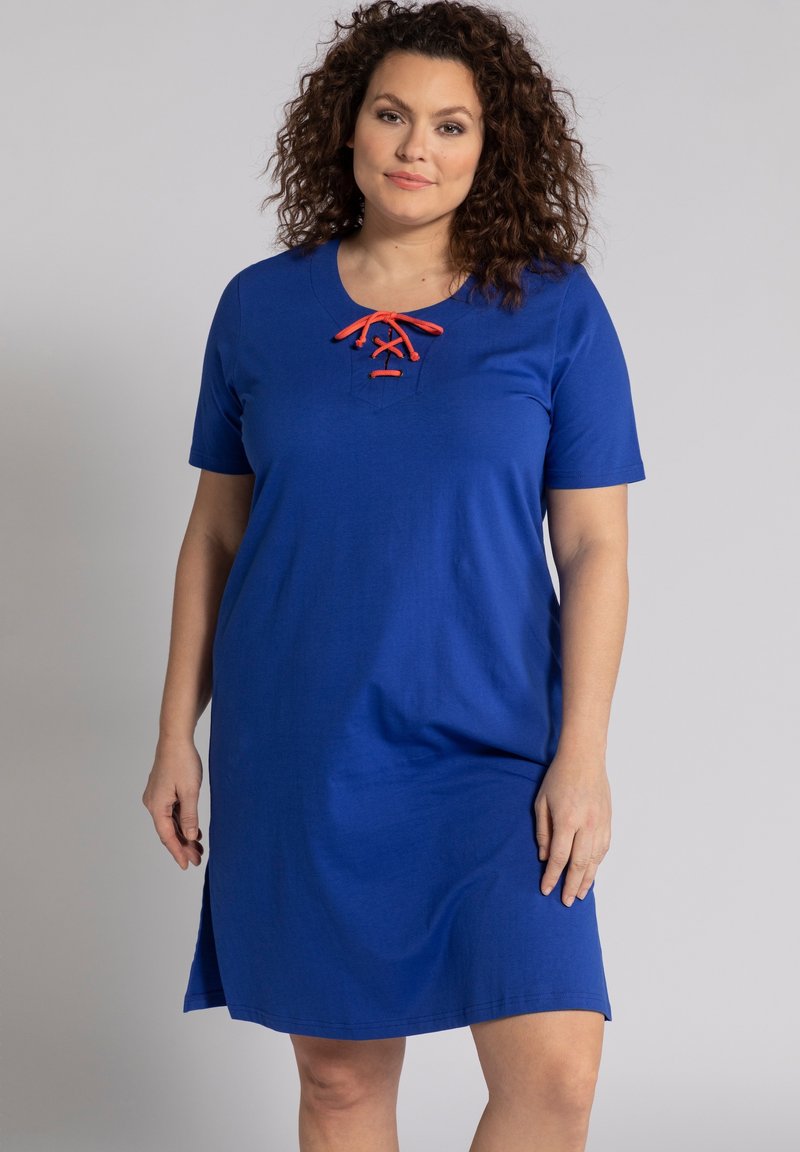 Damen Nachthemden | Ulla Popken Nachthemd dunkles azurblau/blau - UV74443 Damen Nachthemden | Ulla Popken Nachthemd dunkles azurblau/blau - UV74443