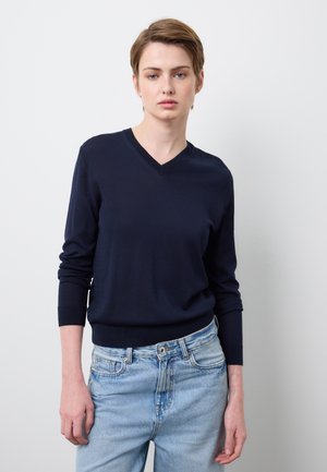 REGULAR FIT V-NECK  - Maglione - navy blue