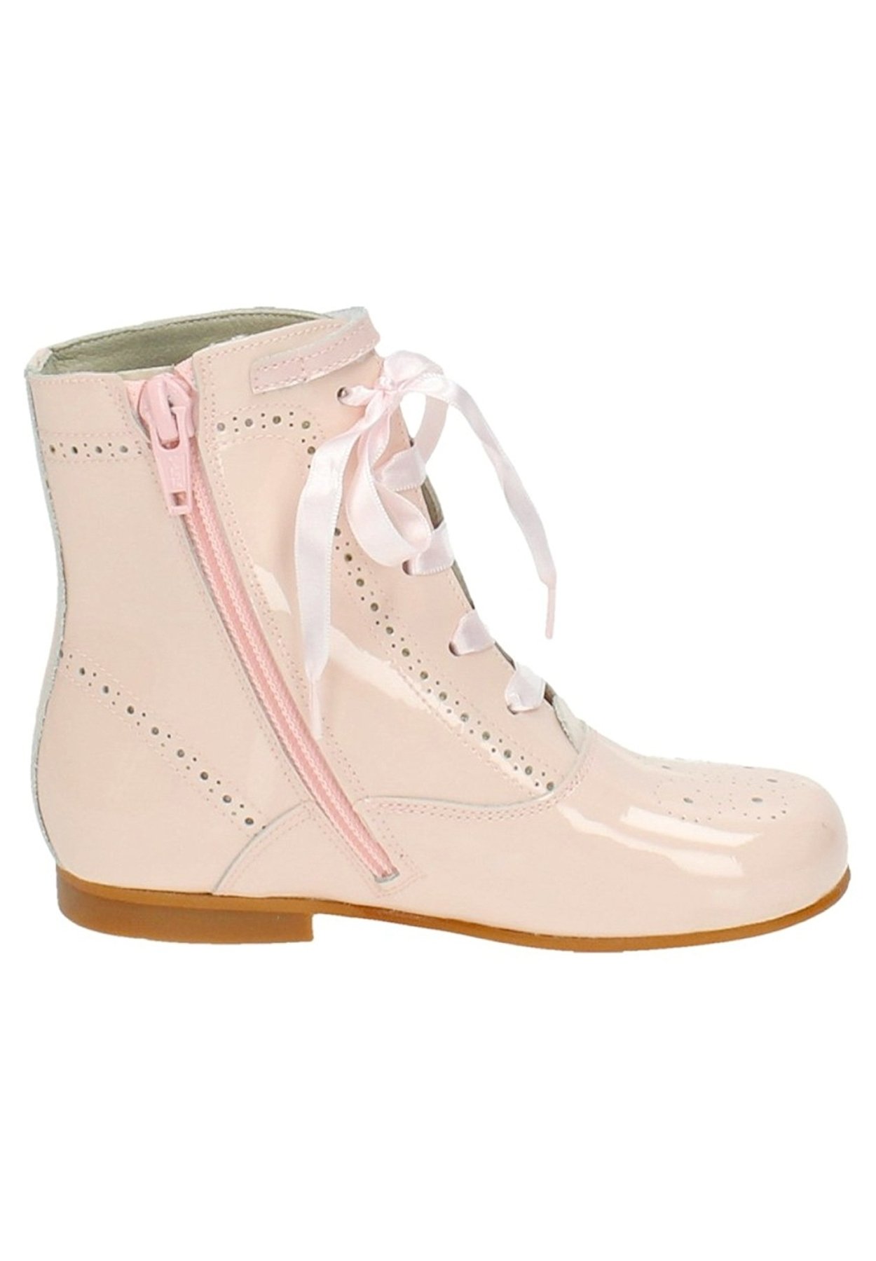 Colores PASCUALA EN CON CREMALLERA - Botas con cordones - charol rosa/rosa  - Zalando.es