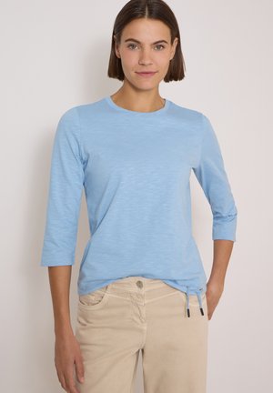 Cecil, SOLID-COLOUR 3/4-SLEEVE ROUND-NECK SHIRT - T-shirt à manches longues - easy blue