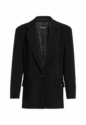KARL LAGERFELD, KARL LAGERFELD BLAZER RHINESTONE TAILORED - Blazer - black