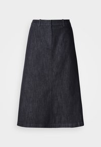 SKIRT MIDI LENGTH TAILORED WAISTBAND FRENCH POCKETS - Jupe en jean - rinse wash denim
