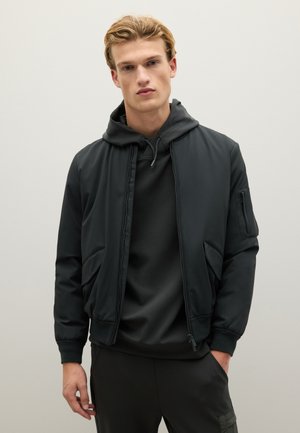 STRETCH WITH ZIP CLOSURE - Bomberjacke - gunmetal