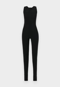 SLEEVELESS CATSUIT FOOTIE - Kombinezon - black