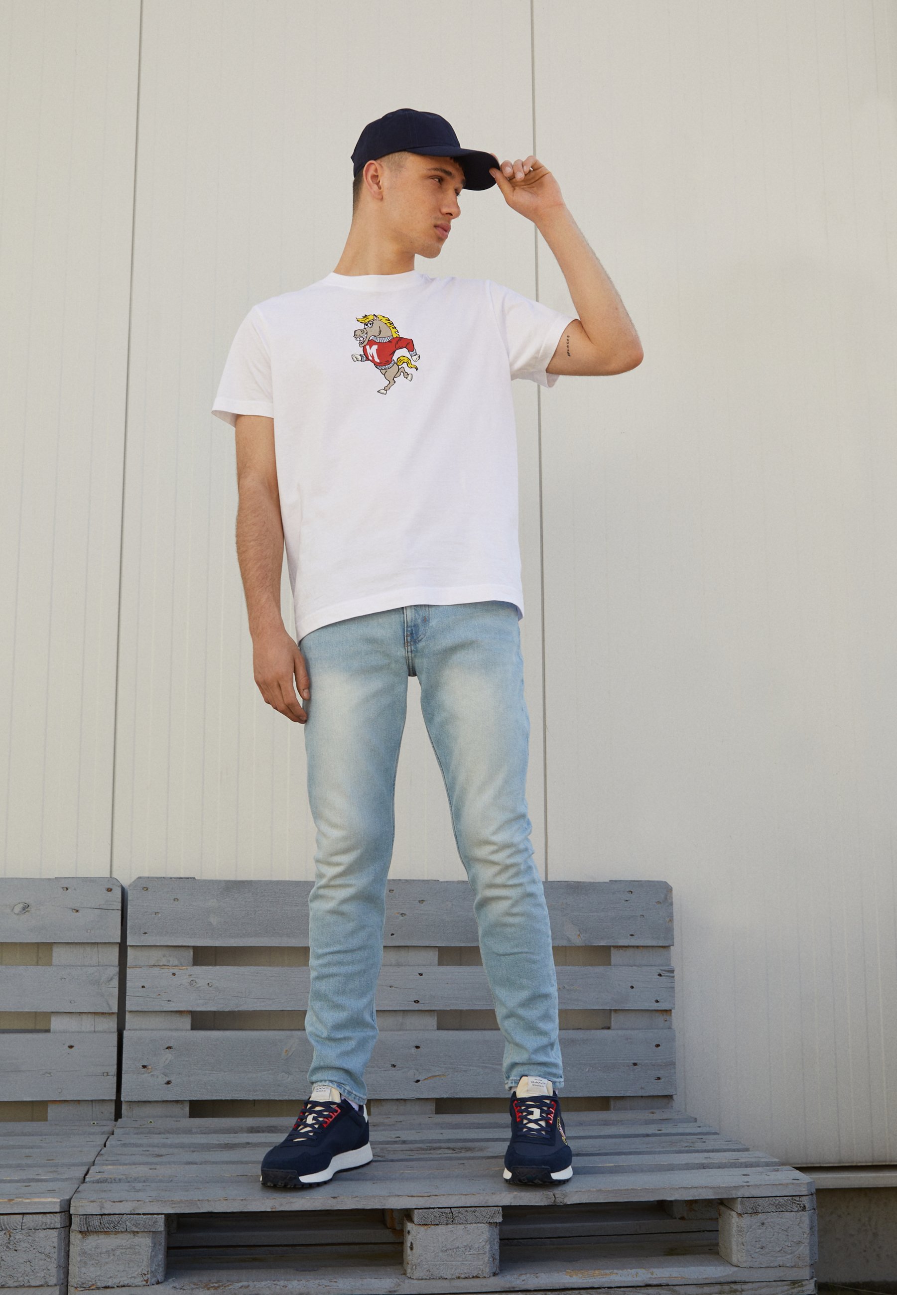 Obey Clothing WATCH OUT - Camiseta estampada - opal/azul claro - Zalando.es