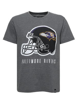 NFL RAVENS HELMET DARK CORE - T-shirt print - dark grey marl