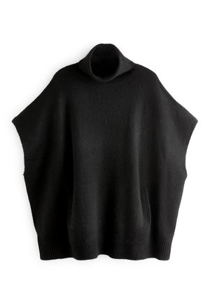 NEPPY ROLL PONCHO - Neule - black
