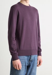 BOSS Stickad tröja - dark purple