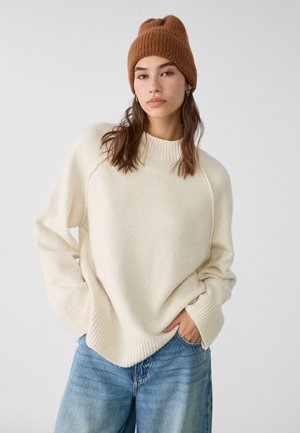 Stradivarius Jumper - mottled beige