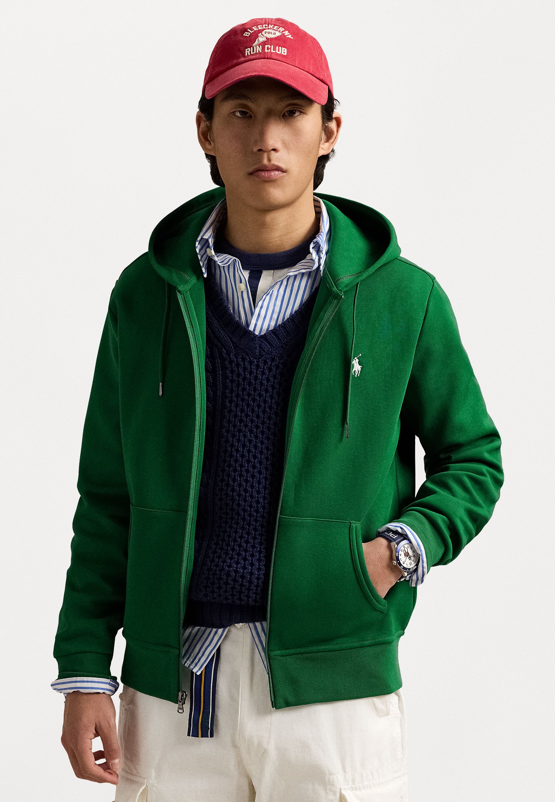 Polo Ralph Lauren DOUBLE-KNIT FULL-ZIP HOODIE - Sweater met rits