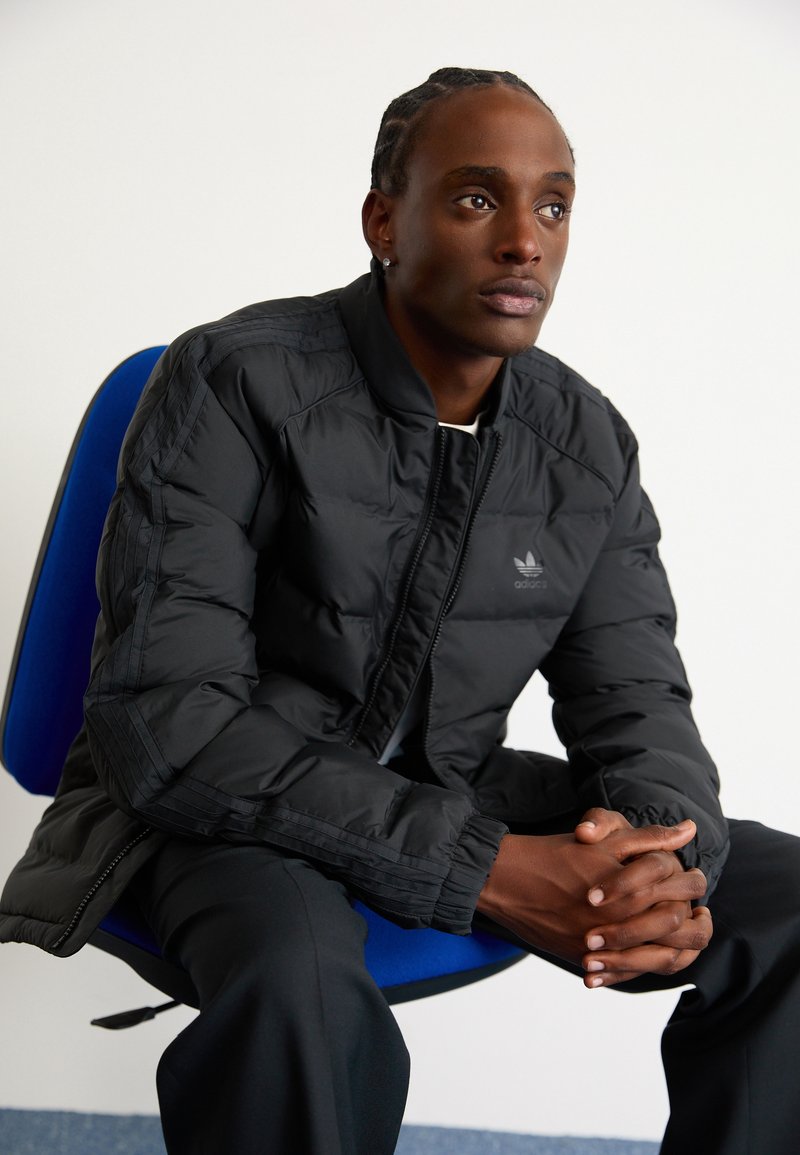 Clothing Adidas Adidas Sst Quilted Jacket Black Adidas Superstar 