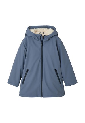 Vertbaudet, VERTBAUDET JUNGEN REGENJACKE MIT KAPUZE & TEDDYFLEECE-FUTTER - Parka - graublau