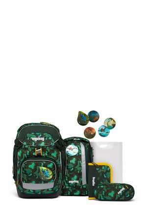LUMI-EDITION PACK-SET 6-TEILIG - Schulranzen Set - dunkelgrün