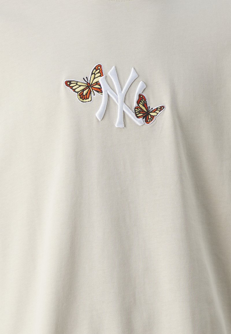 '47 MLB NEW YORK YANKEES ICON DROP SHOULDER TEE - T-shirt print - bone