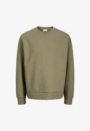 Jack & Jones, JACK & JONES SWEATSHIRT BARRON PULLOVER - Sweater - oliv