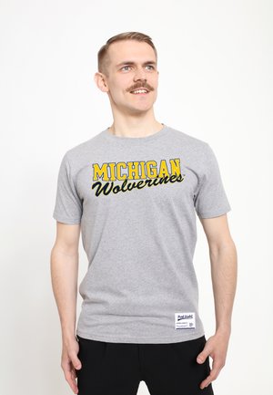 Henry Tiger PARK FIELDS MICHIGAN WOLVERINES - T-shirt print - heather grey