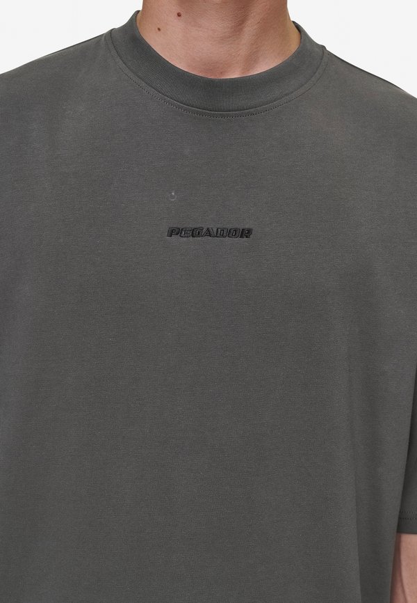 LOGO BOXY - Basic T-shirt - washed anthracite2