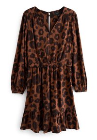 Next LONG SLEEVE MINI - Denné šaty - brown