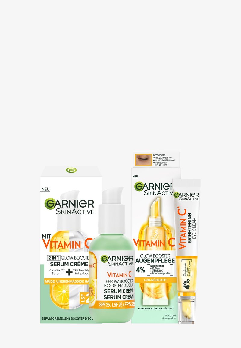 Garnier - SKINACTIVE VITAMIN C GLOW BOOSTER SERUM SET - Zestaw do pielęgnacji, Powiększ