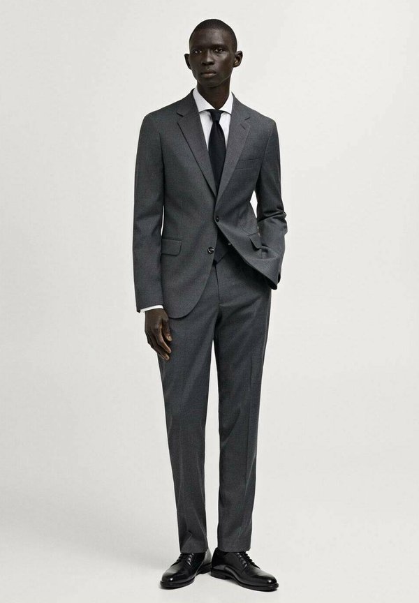 MILAN SLIM FIT - Trousers - szary3