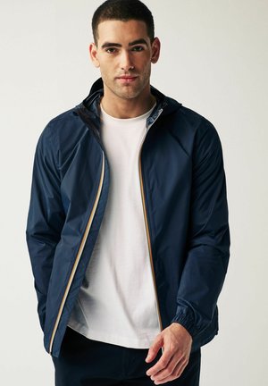 SHOWER RESISTANT POP ZIP HOODED - REGULAR FIT - Viegla jaka - navy