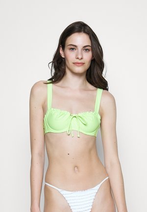 Boux Avenue AMALFI EYELET BALCONETTE - Bikinitopp - lime