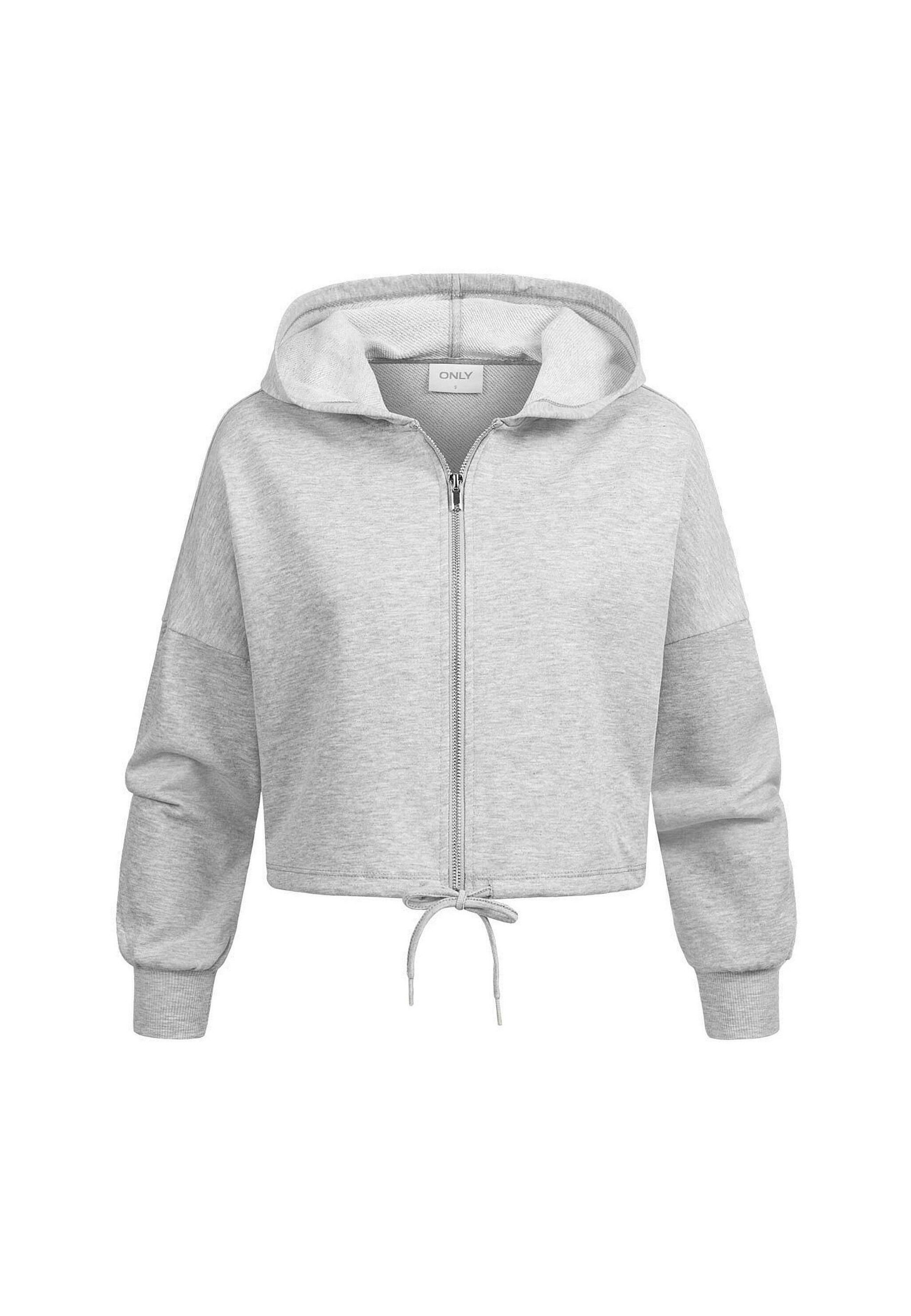 Reißverschluss Only Sweatjacke Grau Sceres Life Zip Hoodie ONLY
