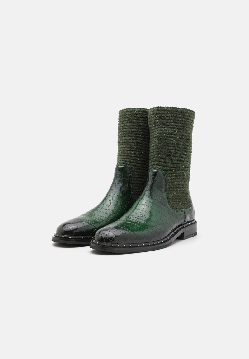 Melvin - hamilton susan 10 enkellaarsjes met plateauzool ash-navy