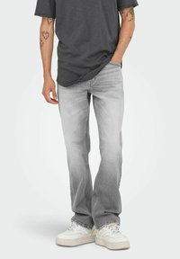 Only & Sons NORMAL GESCHNITTEN EDGE MITTLERE TAILLE  - Vaqueros rectos - medium grey denim