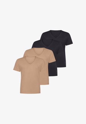 Sloggi, SLOGGI 4 PACK - Hemd - schwarz beige