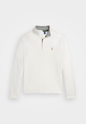HALF ZIP - Pikkade varrukatega topp - trophy cream