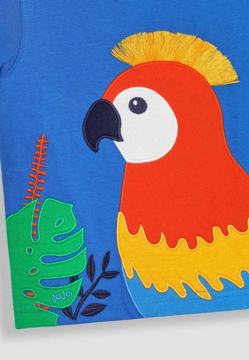 JoJo Maman Bébé REGULAR FIT Print T-shirt tropical bird/blue