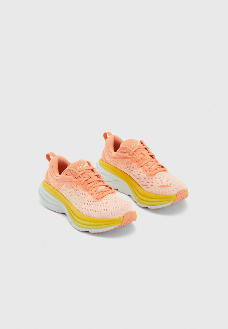 HOKA - BONDI 8 - Nøytrale løpesko - shell coral/peach parfait, Forstørre