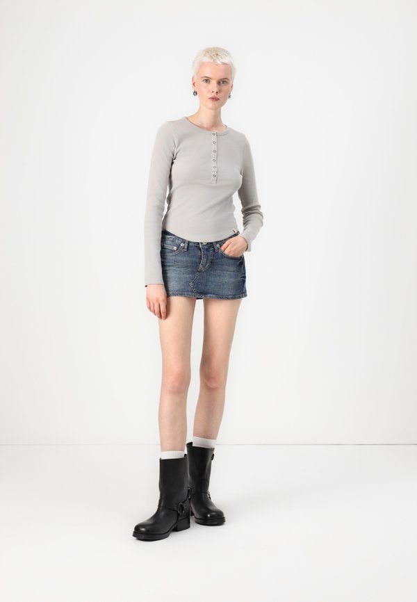 DRAKE POPPER HENLEY - Long sleeved top3