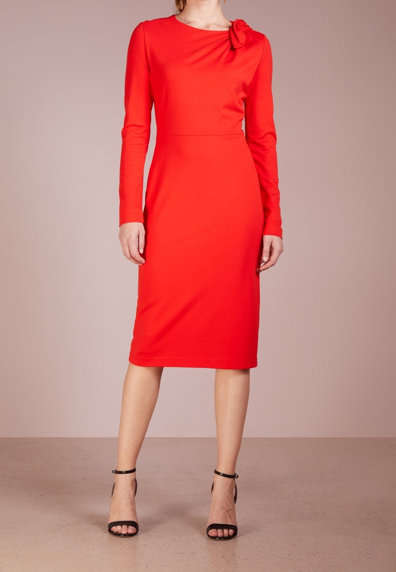 strapless open back dress Escada Couture Silk Evening Dress – Pass the Past Coffee main image 0
